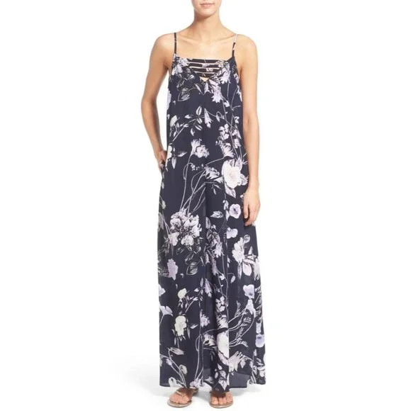 Mimi Chica | Dresses | Mimi Chica Juniors Maxi Dress Size Xs Sleeveless Strappy Floral Black New B69 | Poshmark Mimi Chica | Dresses | Mimi Chica Juniors Maxi Dress Size Xs Sleeveless Strappy Floral Black New B69 | Poshmark